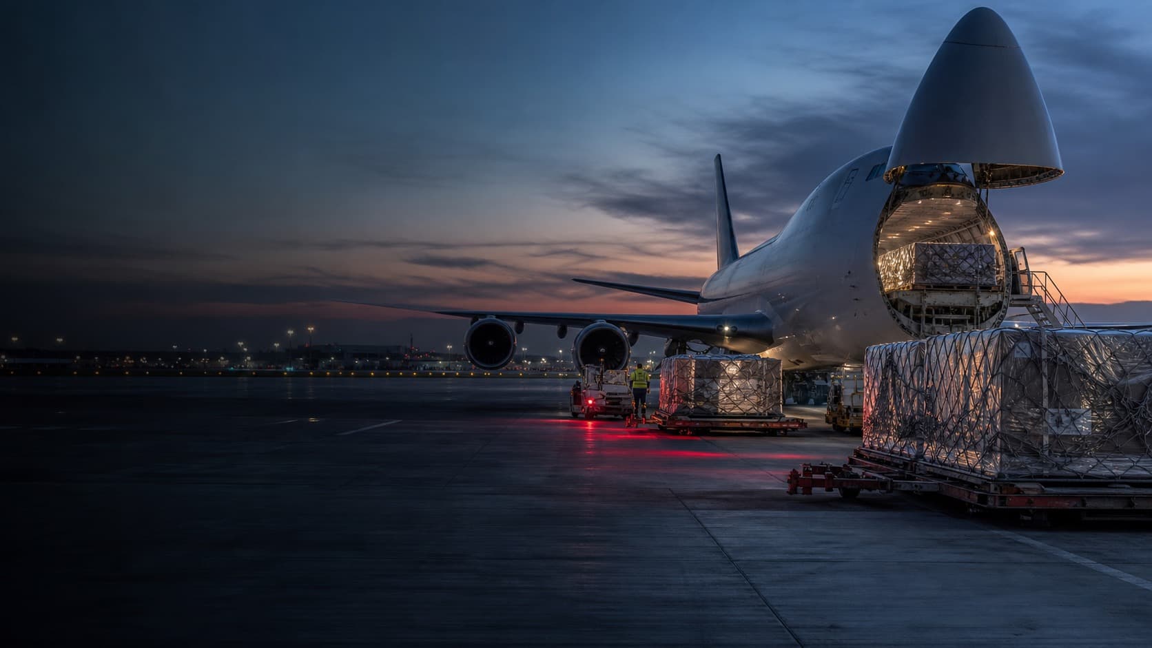 Aeroporto de cargas com operação logística internacional